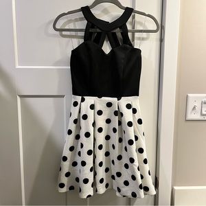 B&W Polka Dot Dress🖤🤍